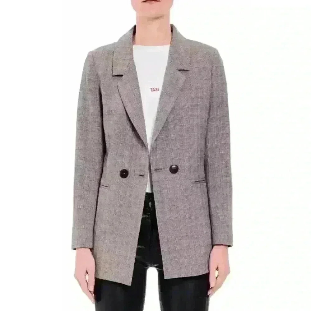 ANINE BING Madeline Oversized Plaid Blazer - Picture 7 of 14